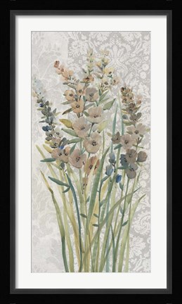 Framed Patch of Wildflowers I Print