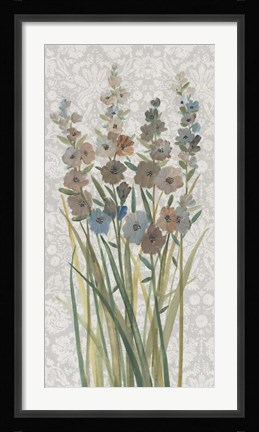 Framed Patch of Wildflowers III Print