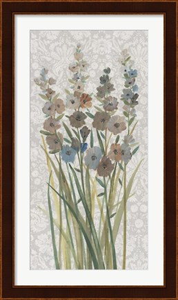 Framed Patch of Wildflowers III Print