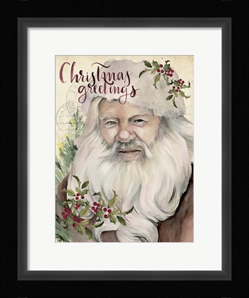 Framed Christmas Greetings I Print