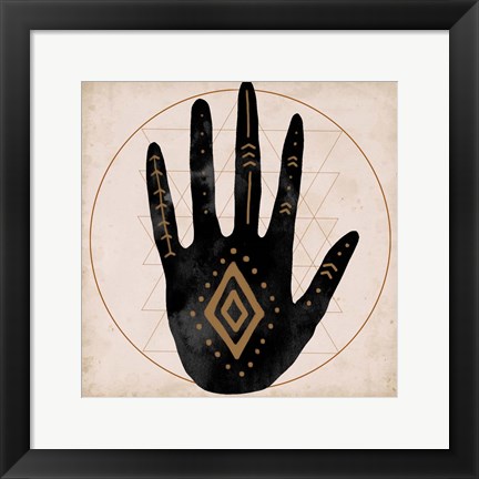 Framed Illuminated Palm II Print