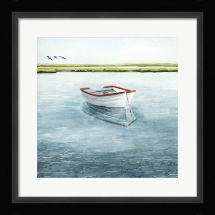 Framed Anchored Bay II Print