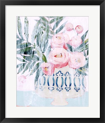Framed Bleached Bouquet II Print