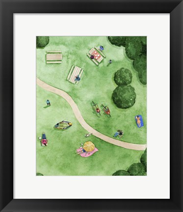Framed Day in the Park II Print