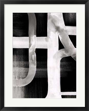 Framed Watercolor Highways III Print