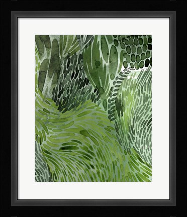 Framed Upright Greenery I Print