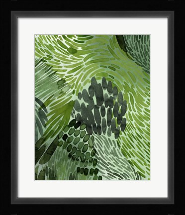 Framed Upright Greenery II Print