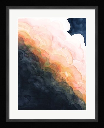 Framed Sunset Storm I Print