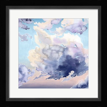 Framed Covered Clouds I Print