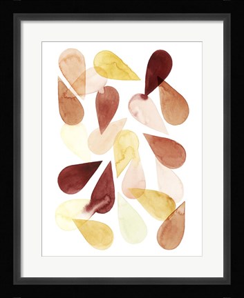 Framed Falling Petals I Print