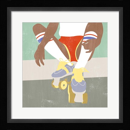 Framed Derby Dames I Print