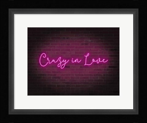 Framed Neon Love II Print