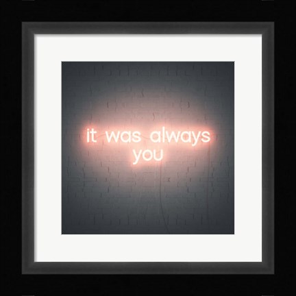 Framed Neon Love III Print