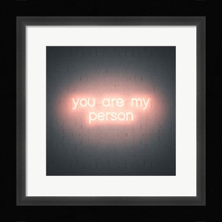 Framed Neon Love IV Print