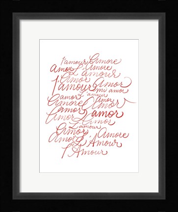 Framed Lots of Love II Print
