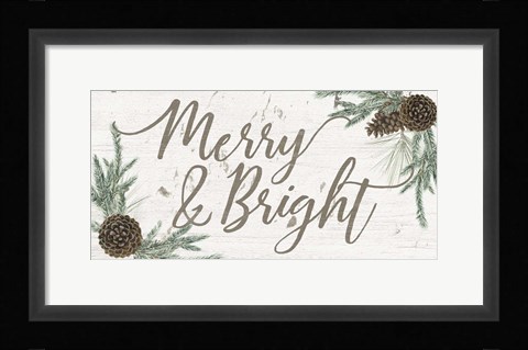 Framed Wreath Sentiments I Print