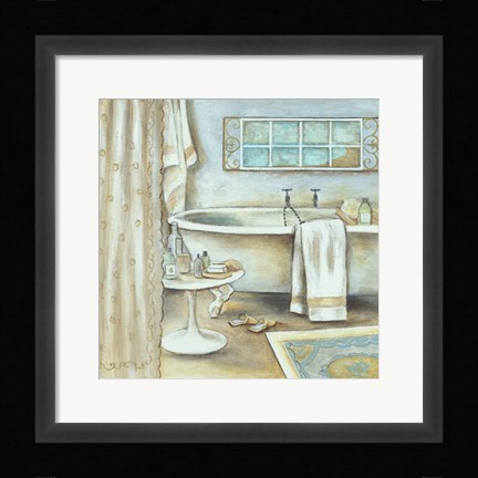 Framed Soft Bath I Print