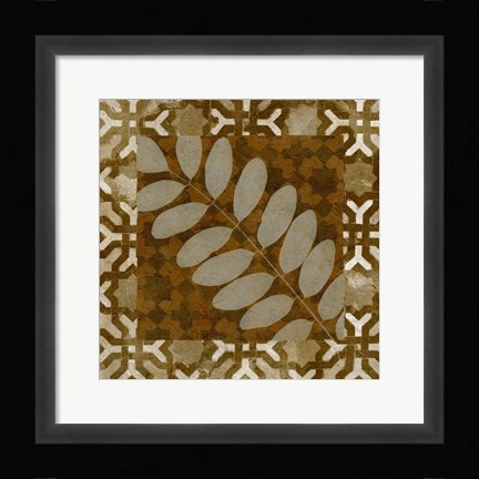 Framed Shades of Brown II Print