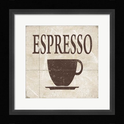 Framed Simply Coffee II Print