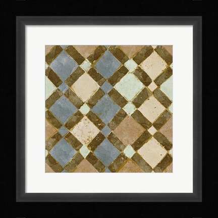 Framed Tile of Squares II Print