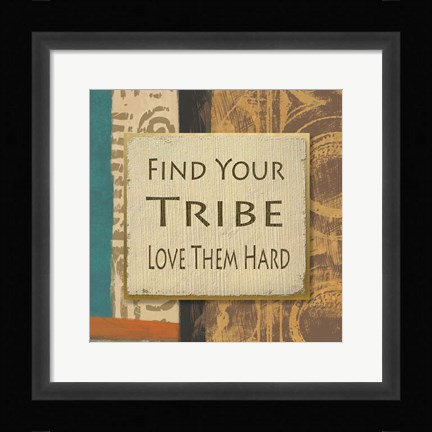 Framed Tribe I Print