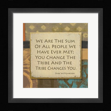 Framed Tribe II Print