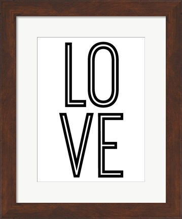 Framed Bold Love II Print