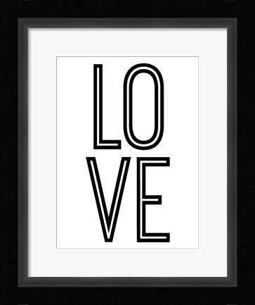 Framed Bold Love II Print