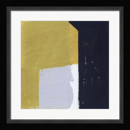 Framed Black &amp; Yellow I Print