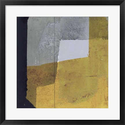 Framed Black &amp; Yellow III Print