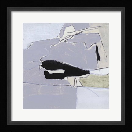 Framed Grey Landscape I Print