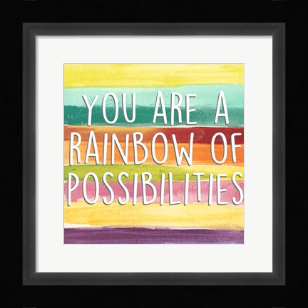 Framed Rainbow of Possibilities II Print