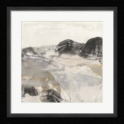 Framed Stone River II Print