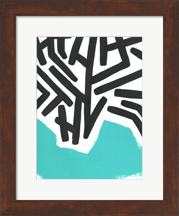 Framed Color Block Maze II Print