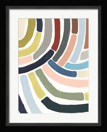 Framed Mosaic Curve II Print
