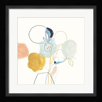 Framed Contour Garden IV Print