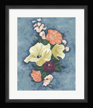 Framed Floral Portrait II Print