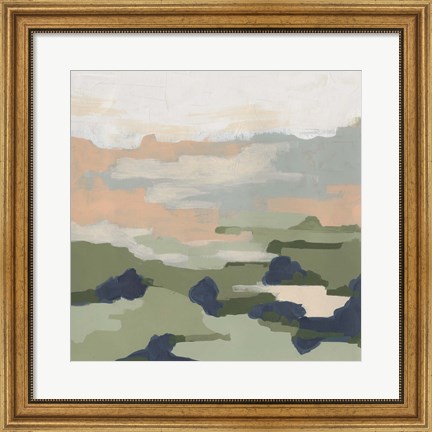 Framed Abstract Valley I Print