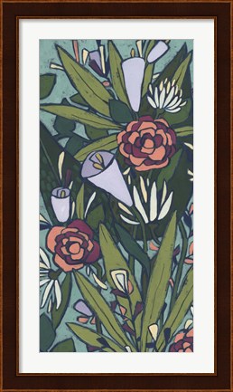 Framed Lush Tropic Panel II Print