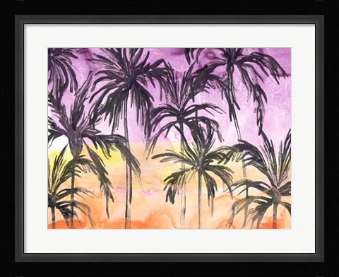 Framed Island Sunset II Print
