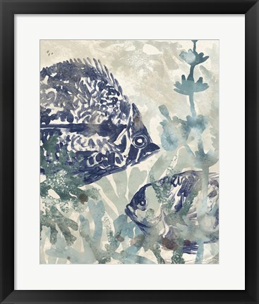 Framed Seafloor Fresco II Print