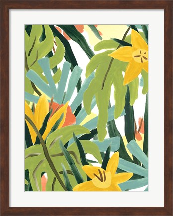 Framed Palm Thatch I Print