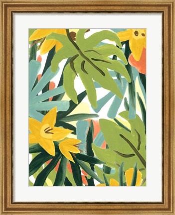 Framed Palm Thatch II Print