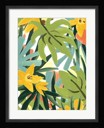 Framed Palm Thatch II Print