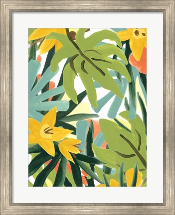 Framed Palm Thatch II Print