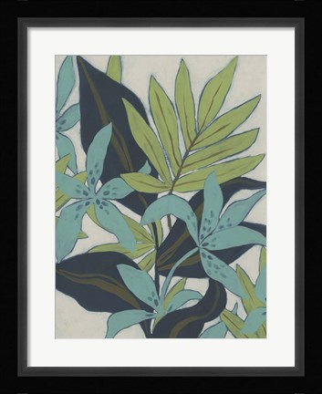 Framed Jungle Blues I Print