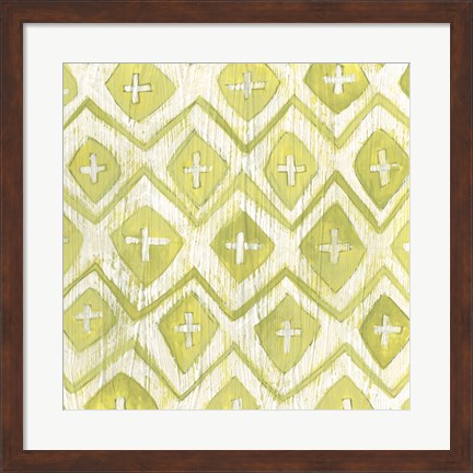 Framed Eclectic Textile II Print