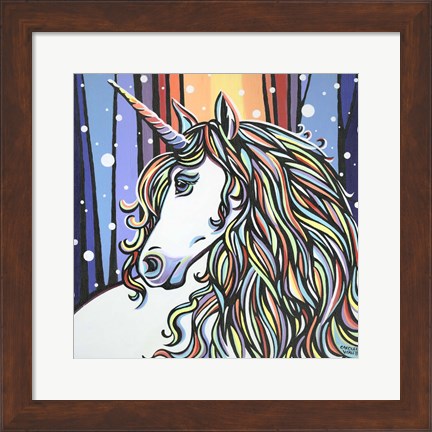 Framed Magical Unicorn II Print