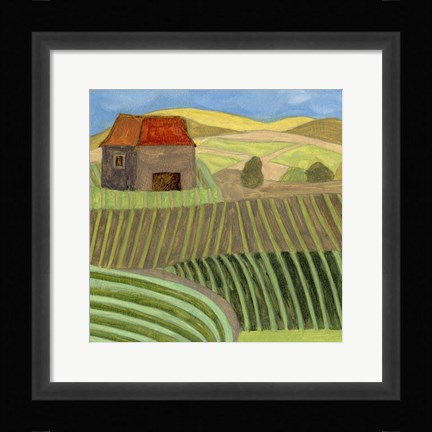 Framed Mountain House II Print