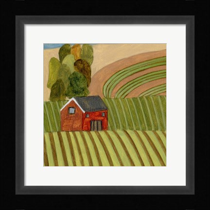 Framed Mountain House III Print
